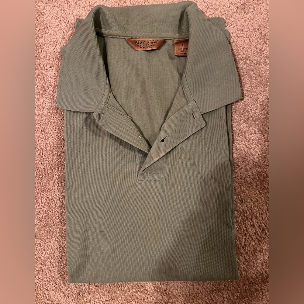 Roundtree & Yorke Olive Polo Shirt